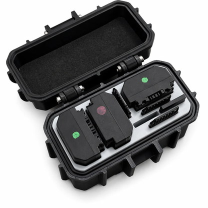 Zuneec- 3 Slot-Camera Battery + 3 SD + 2 Type A Slots| Rugged Style| Battery Storage Case | Customizable