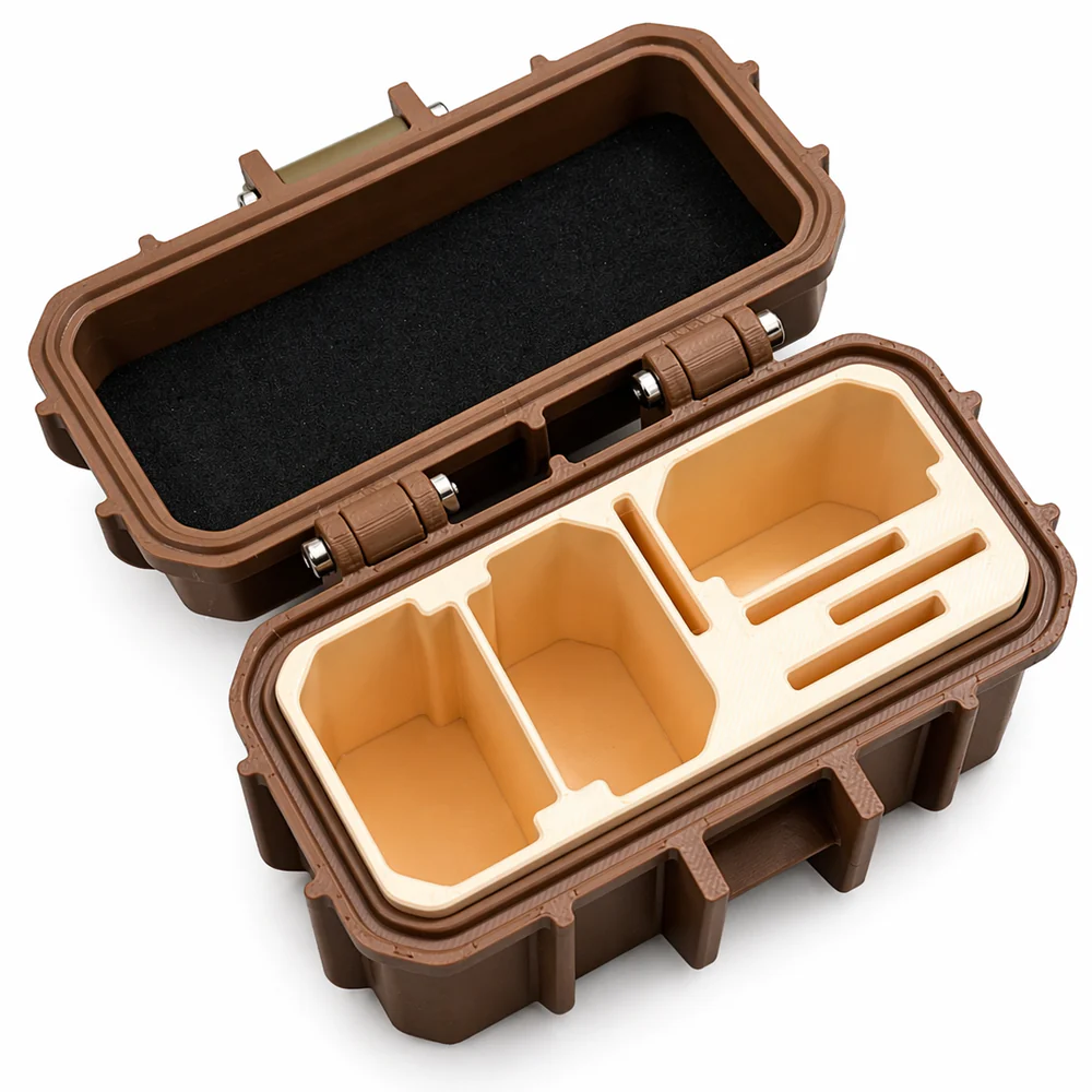 Zuneec- 3 Slot-Camera Battery + 4 SD Slots| Rugged Style| Battery Storage Case | Customizable