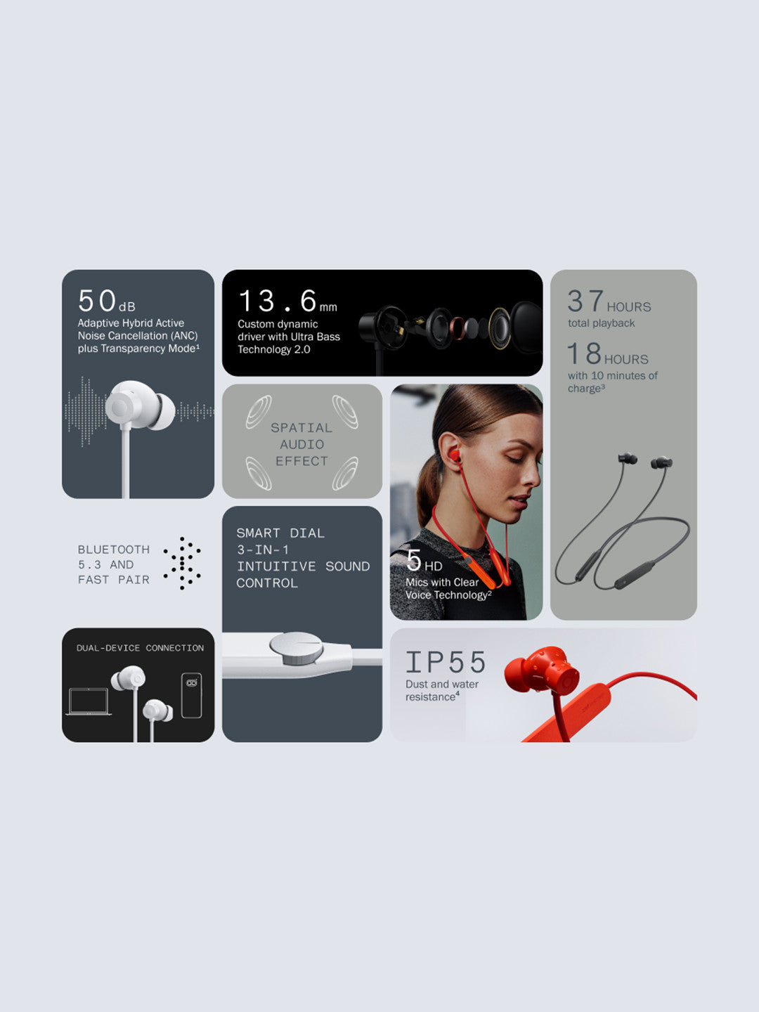 Neckband Pro 50dB ANC
